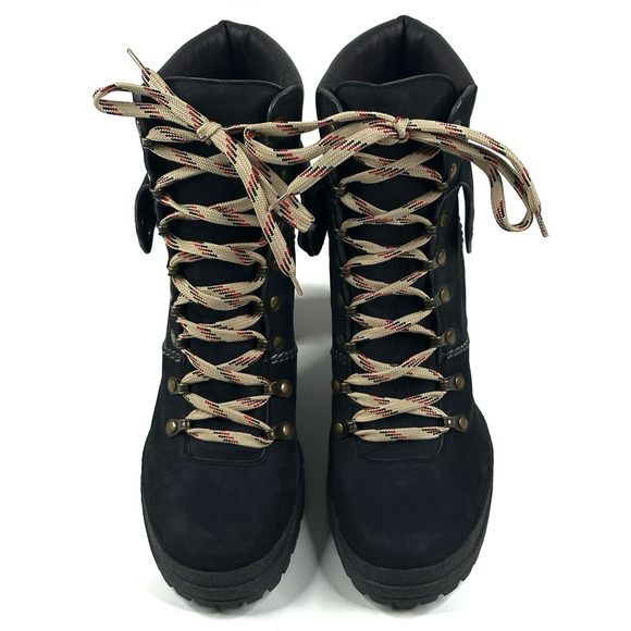 See By Chloe Eileen Black Brown Lug Heeled Platform Boots Women’s EU 41 US 10.5 - Picture 2 of 13